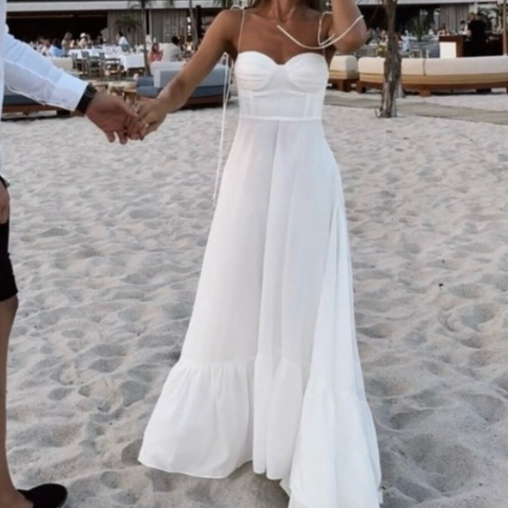 Viral Zara Dress in White, size Small